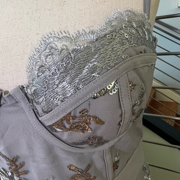 NBD Harper Mini Dress in Silver - Picture 9 of 12